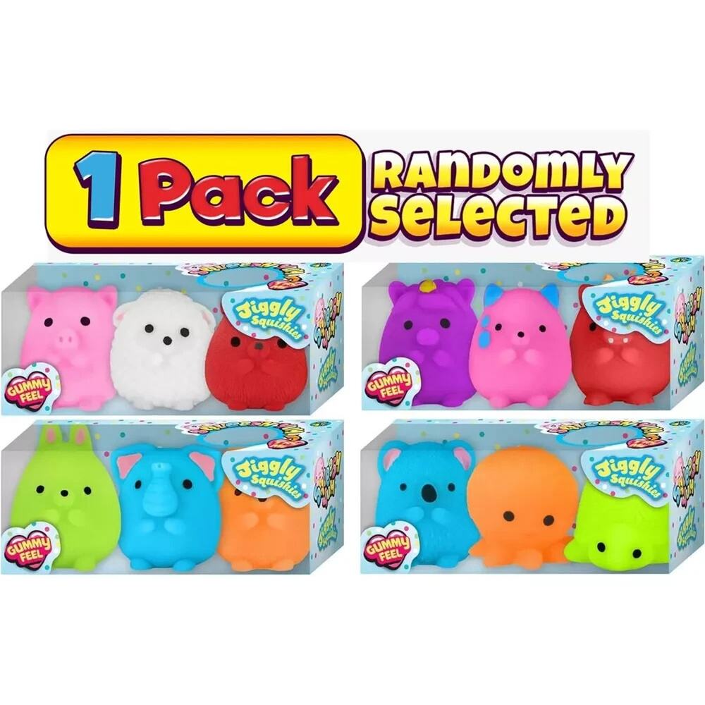 🔥Master Toys Squishy Buddies Sensory 3-Pk Soft Squeeze Fidget R/O/P NWT🔥